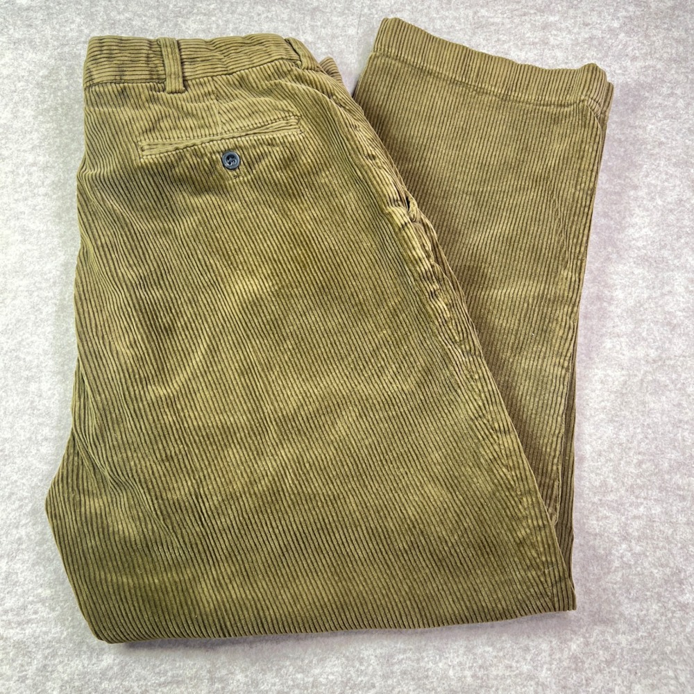 Polo Ralph Lauren Mens Brown Wide Wale Corduroy Pants 36x27 Straight Leg